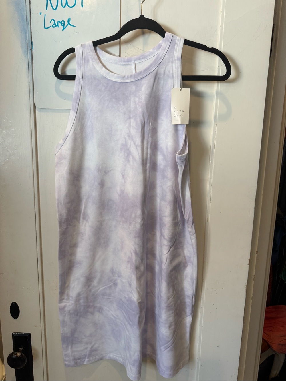 a new day Lavender Tie-Dye Sleeveless Midi Dress